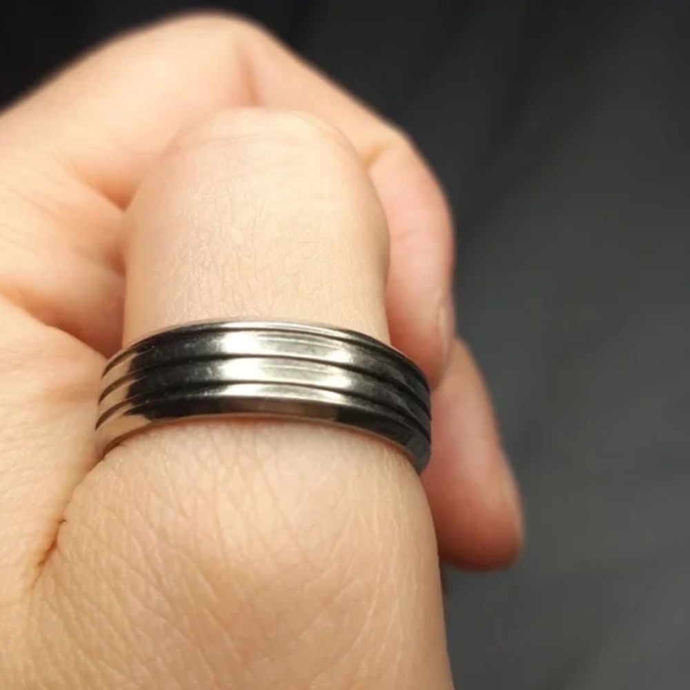 Mens Sterling Silver Size 10.5 Ring